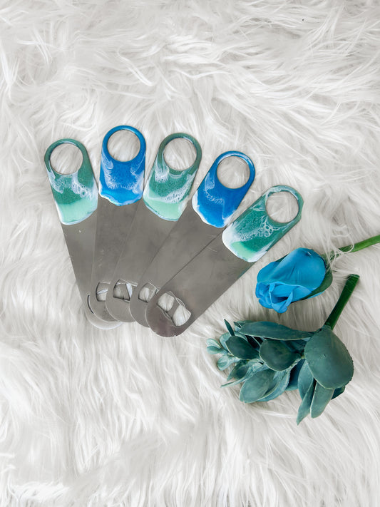 Ocean Wave Upcycled Bottle Opener