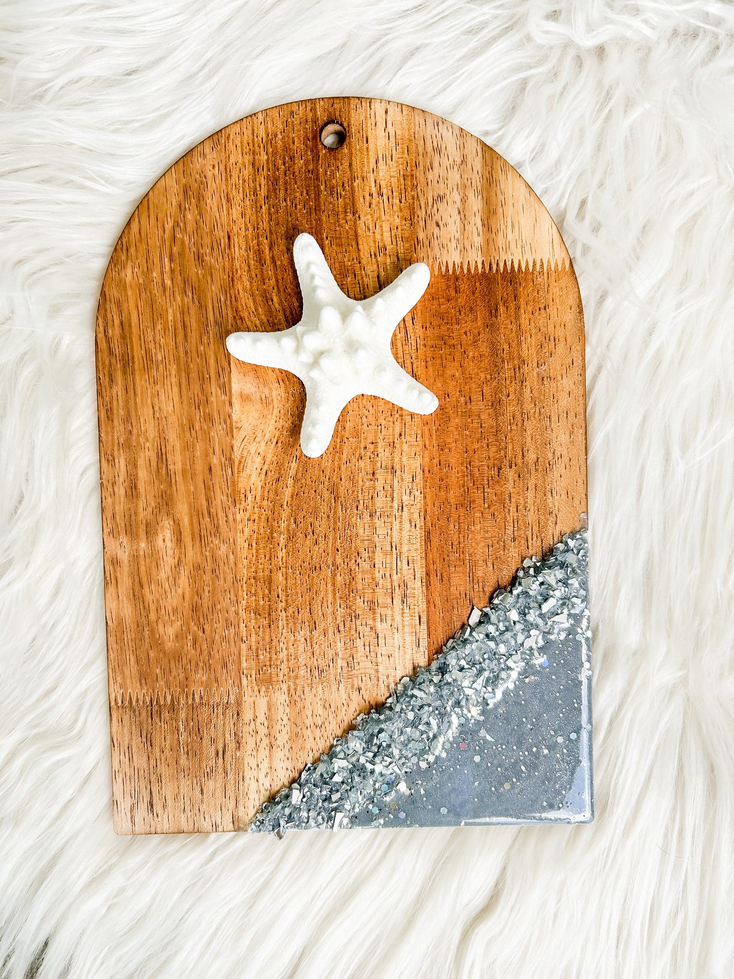 Silver Moon Bejeweled Serving Board