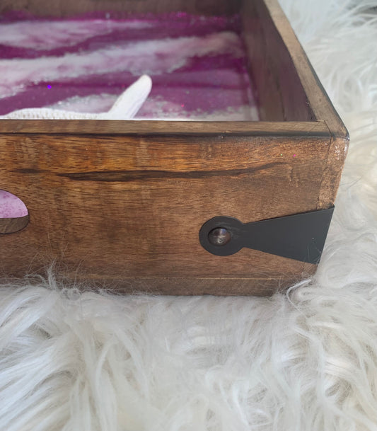 Purple Waters Serving Tray