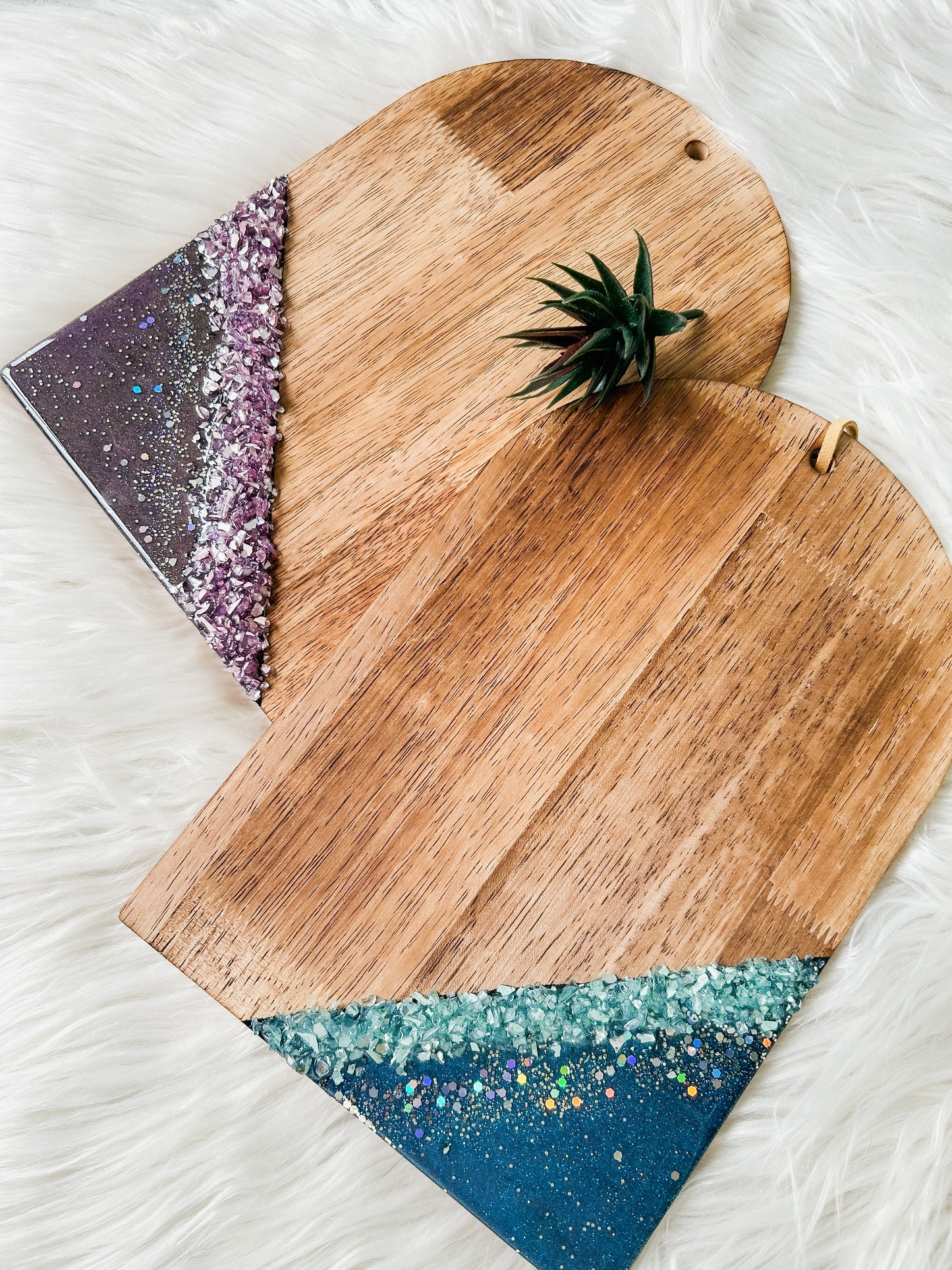 Purple Midnight Bejeweled Serving Board