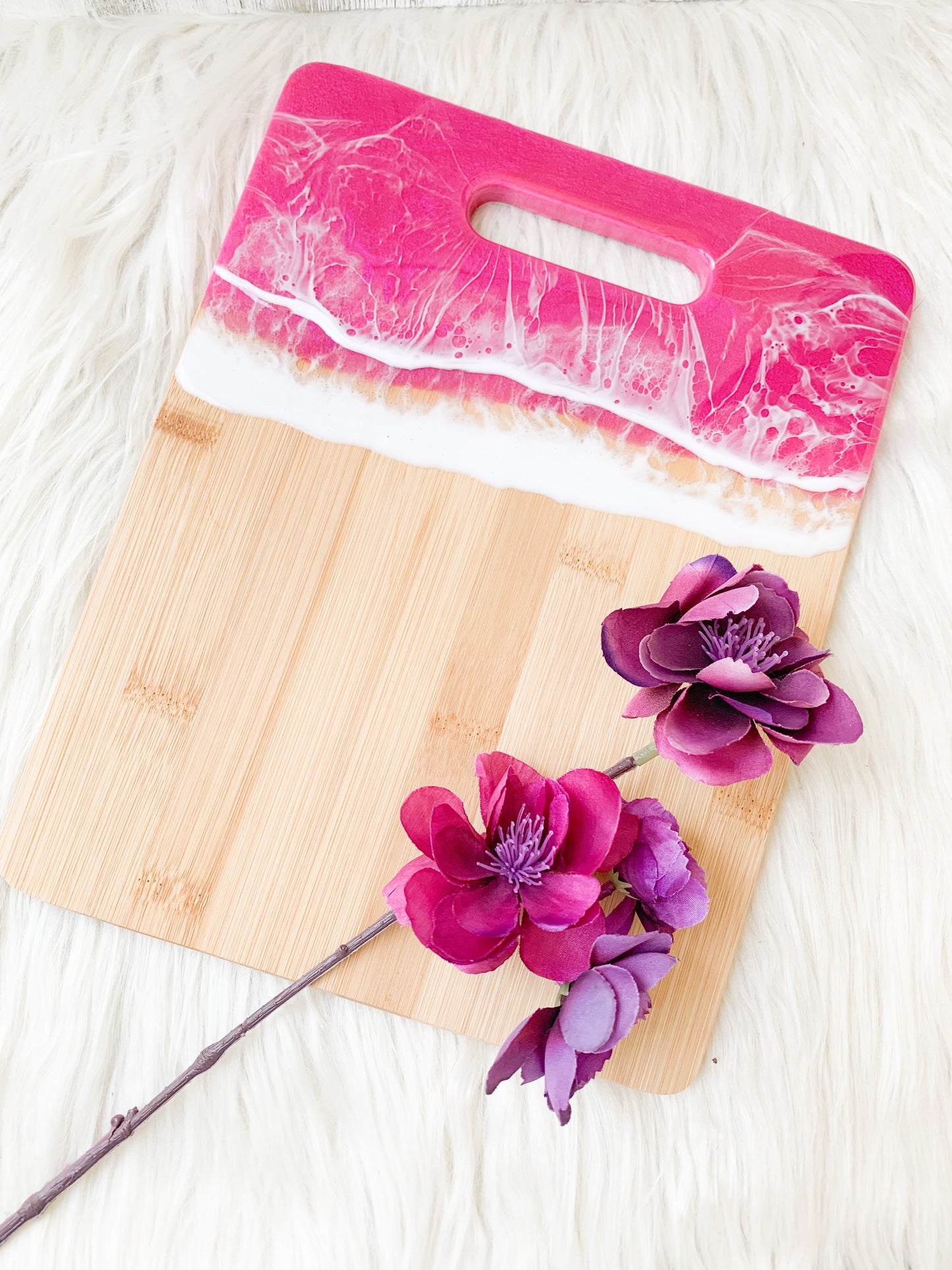 Pink Wave Serving Board