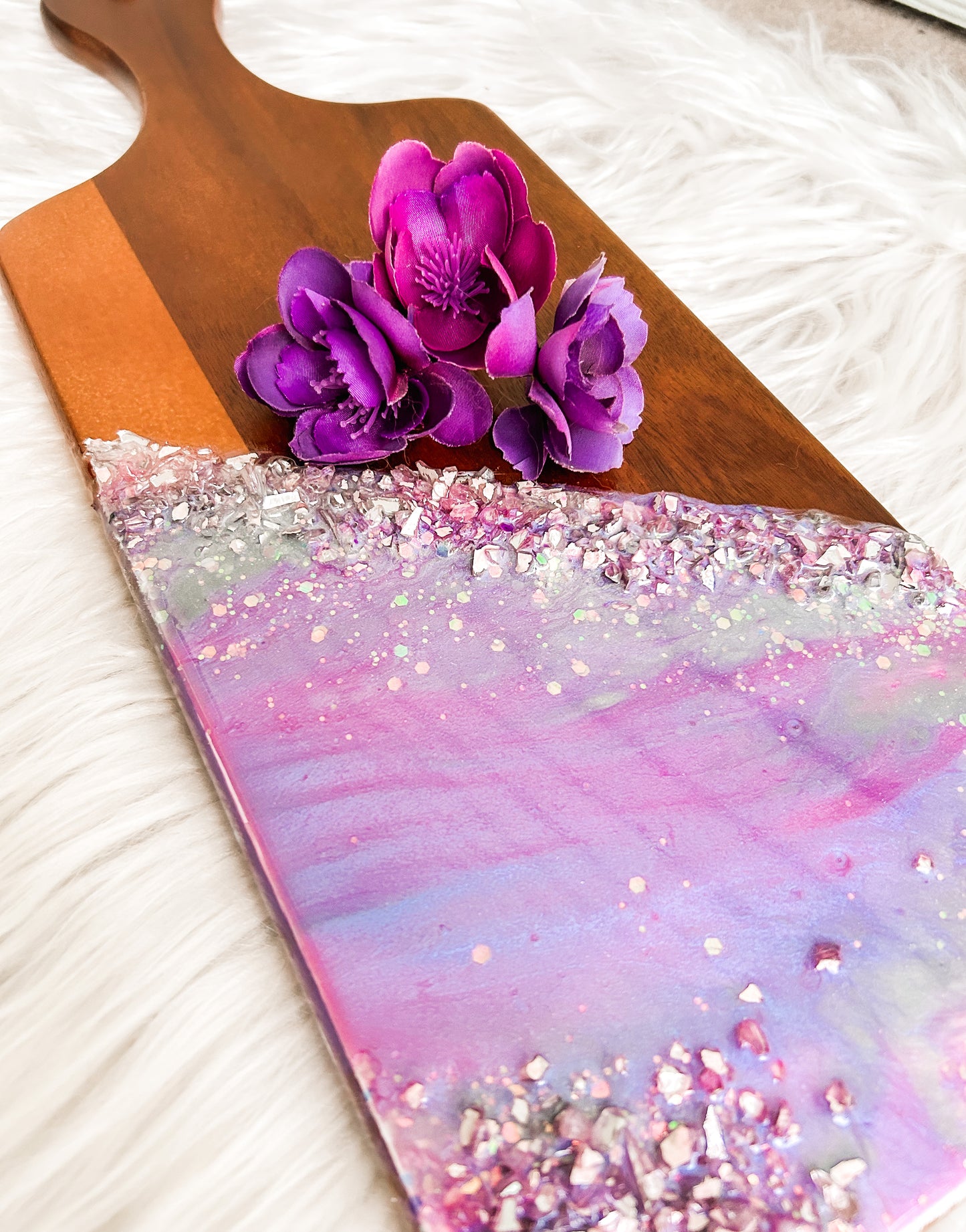 Twilight Geode Serving Board