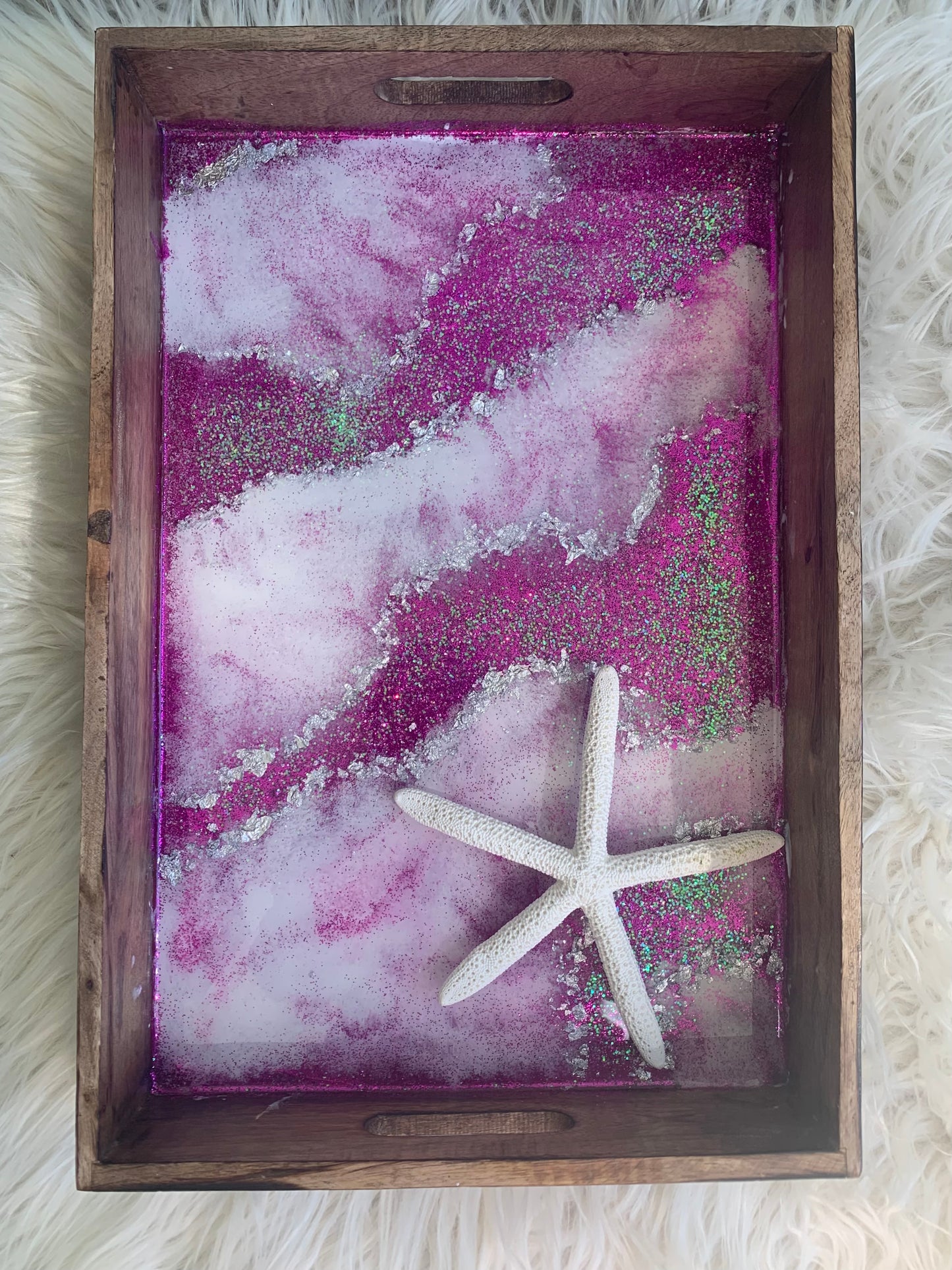Purple Waters Serving Tray