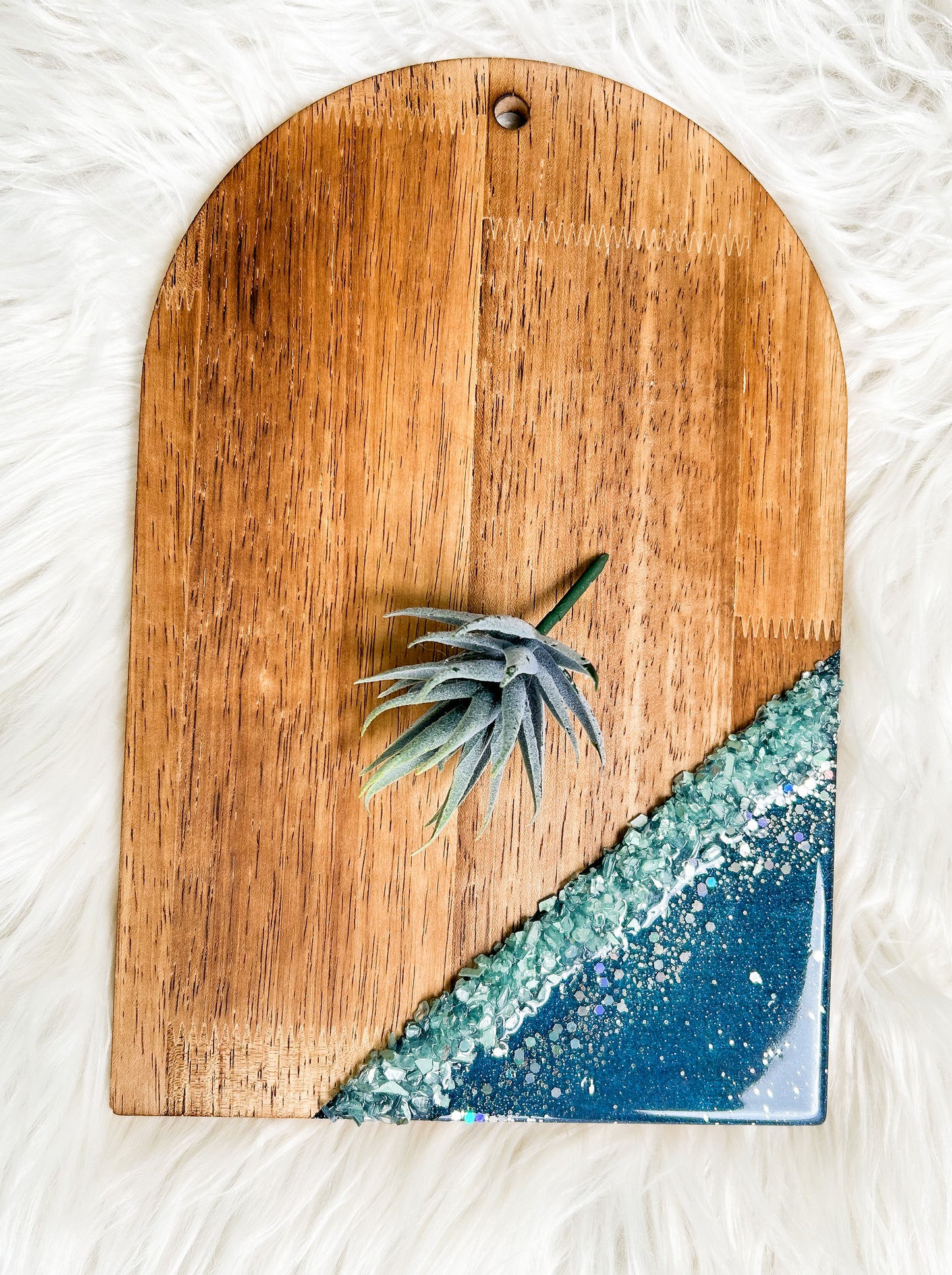 Starry Midnight Bejeweled Serving Board