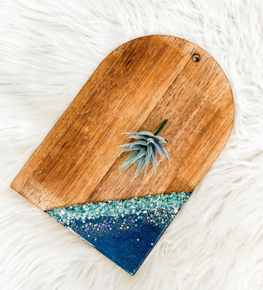 Starry Midnight Bejeweled Serving Board