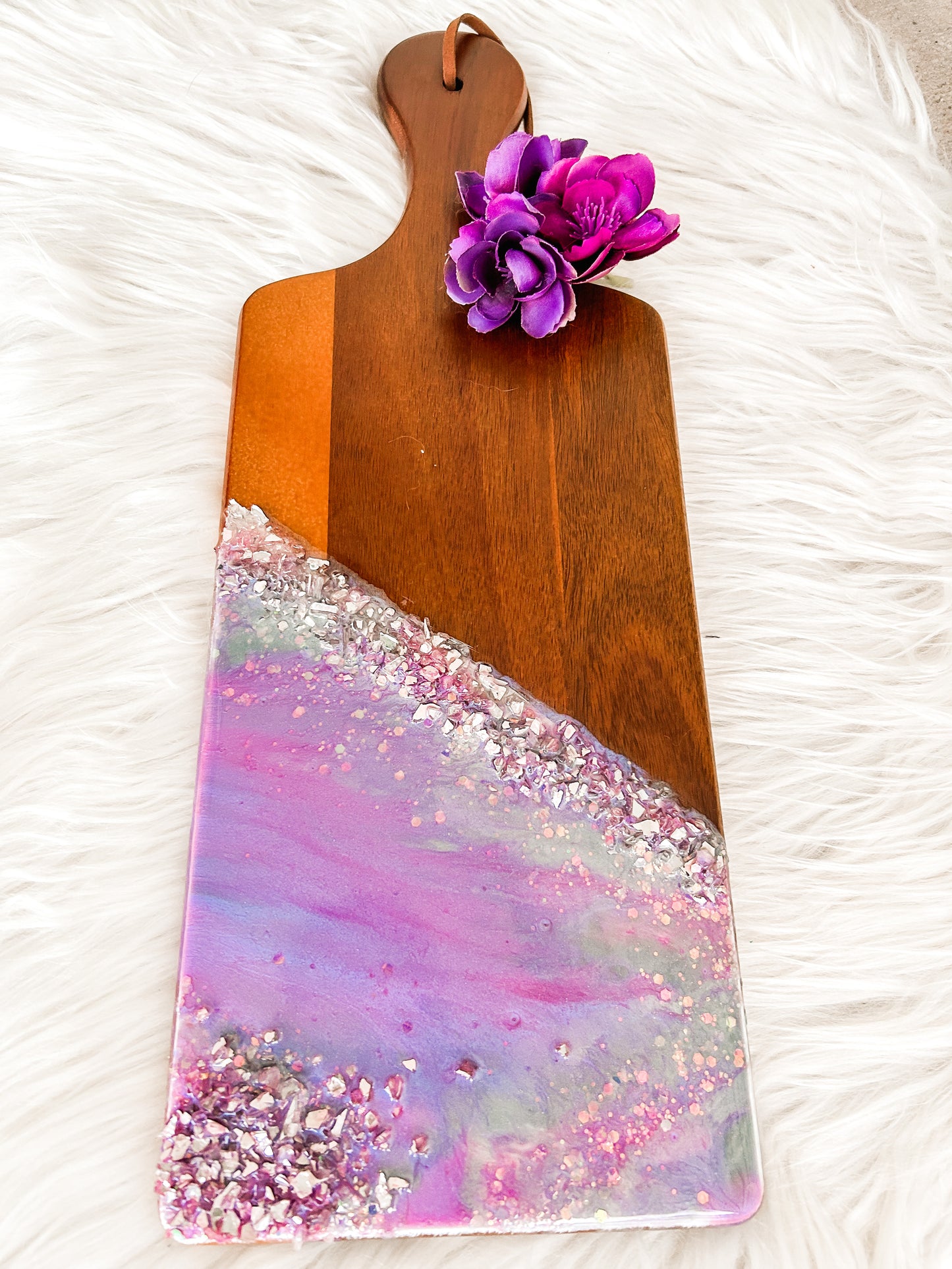 Twilight Geode Serving Board