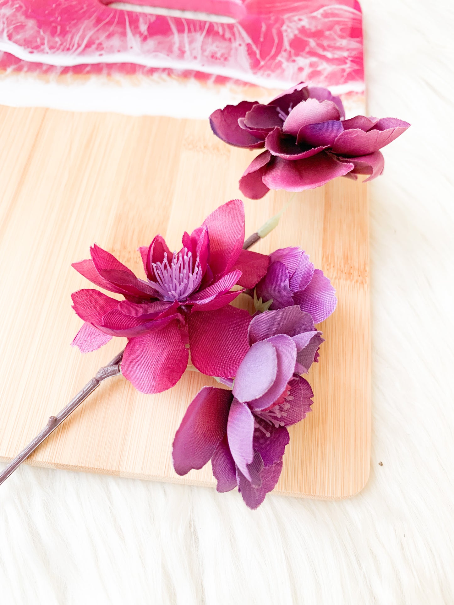 Pink Wave Serving Board