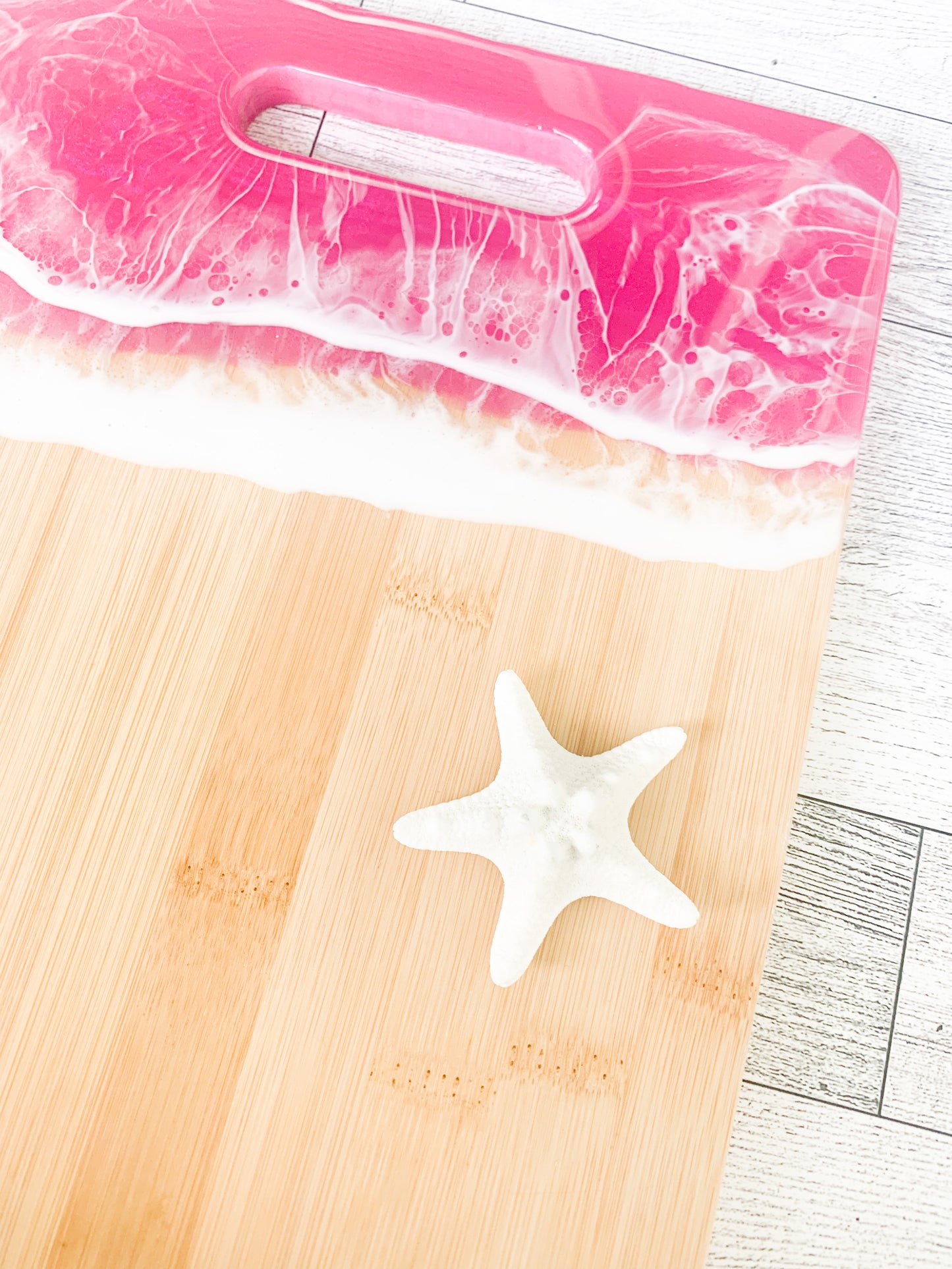 Pink Wave Serving Board