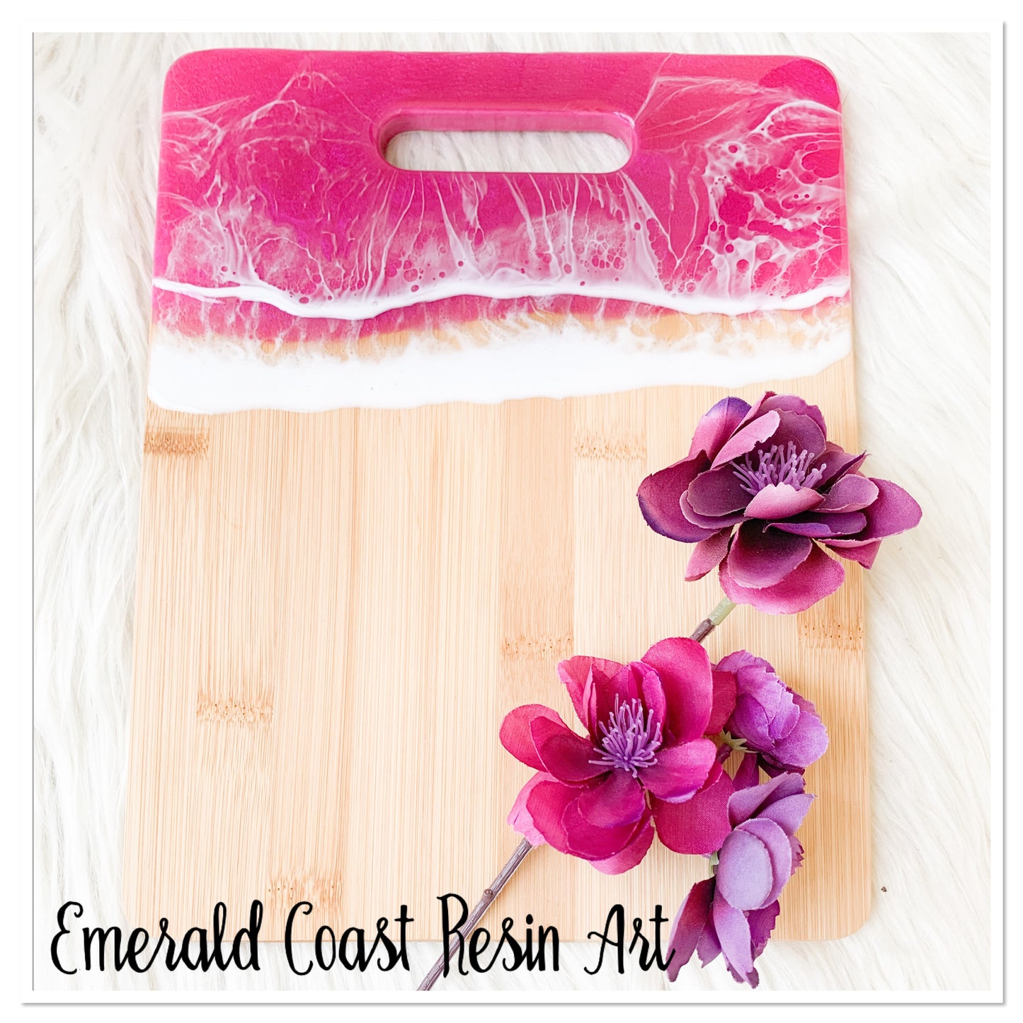 Pink Wave Serving Board