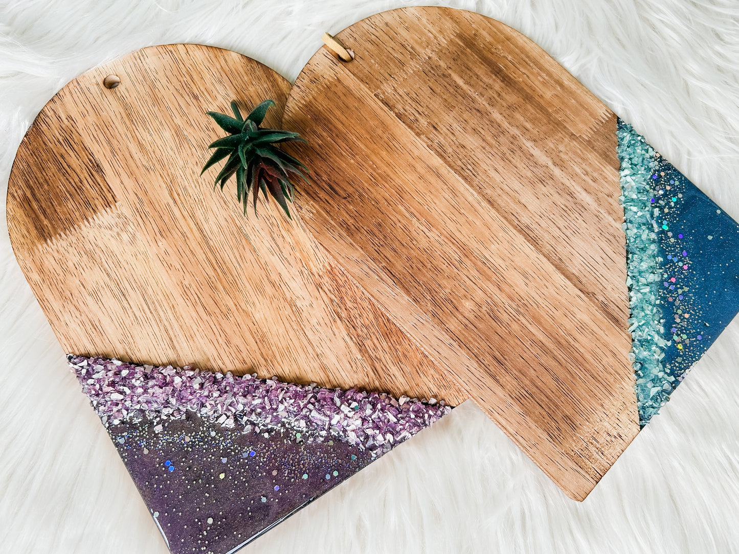 Purple Midnight Bejeweled Serving Board