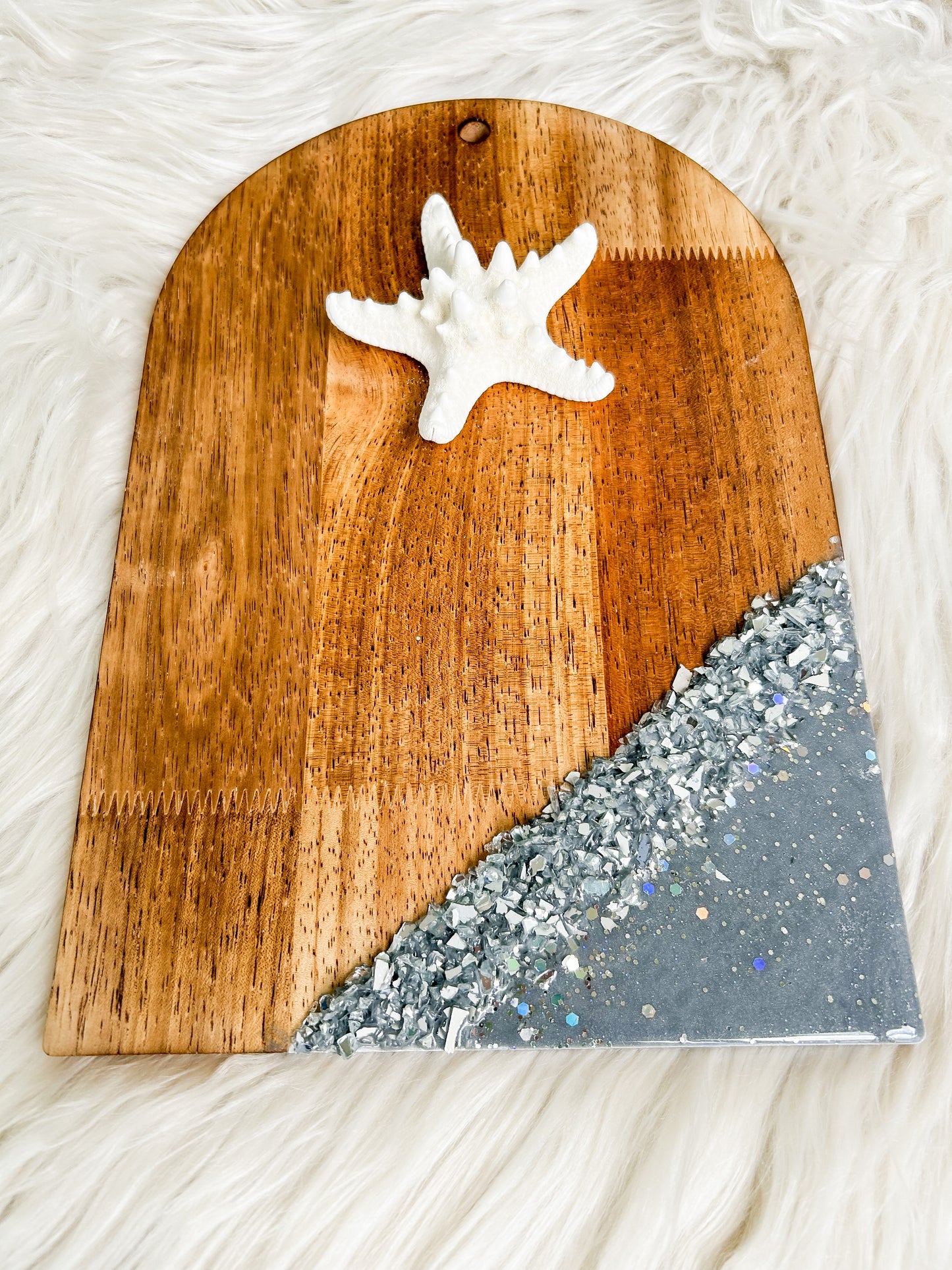 Silver Moon Bejeweled Serving Board