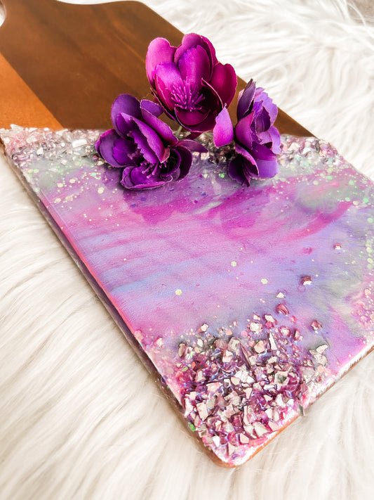 Twilight Geode Serving Board