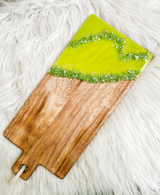 Lemon Lime Bejeweled Serving Board