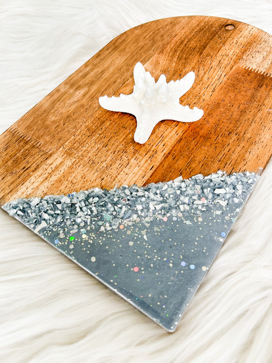 Silver Moon Bejeweled Serving Board