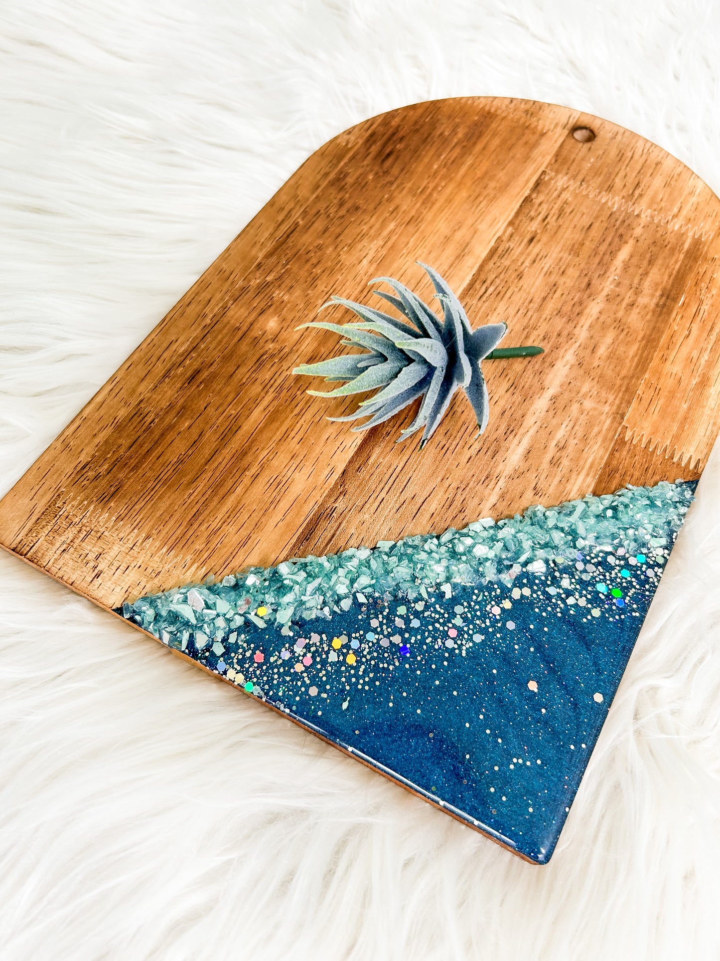 Starry Midnight Bejeweled Serving Board